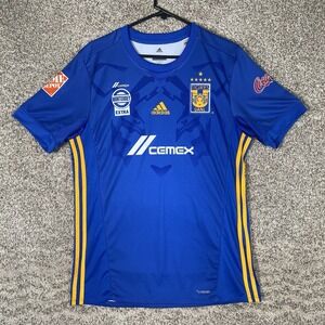 Adidas UANL Tigres Jersey Mens Size Large Soccer Blue 2018/19 Mexico Liga MX